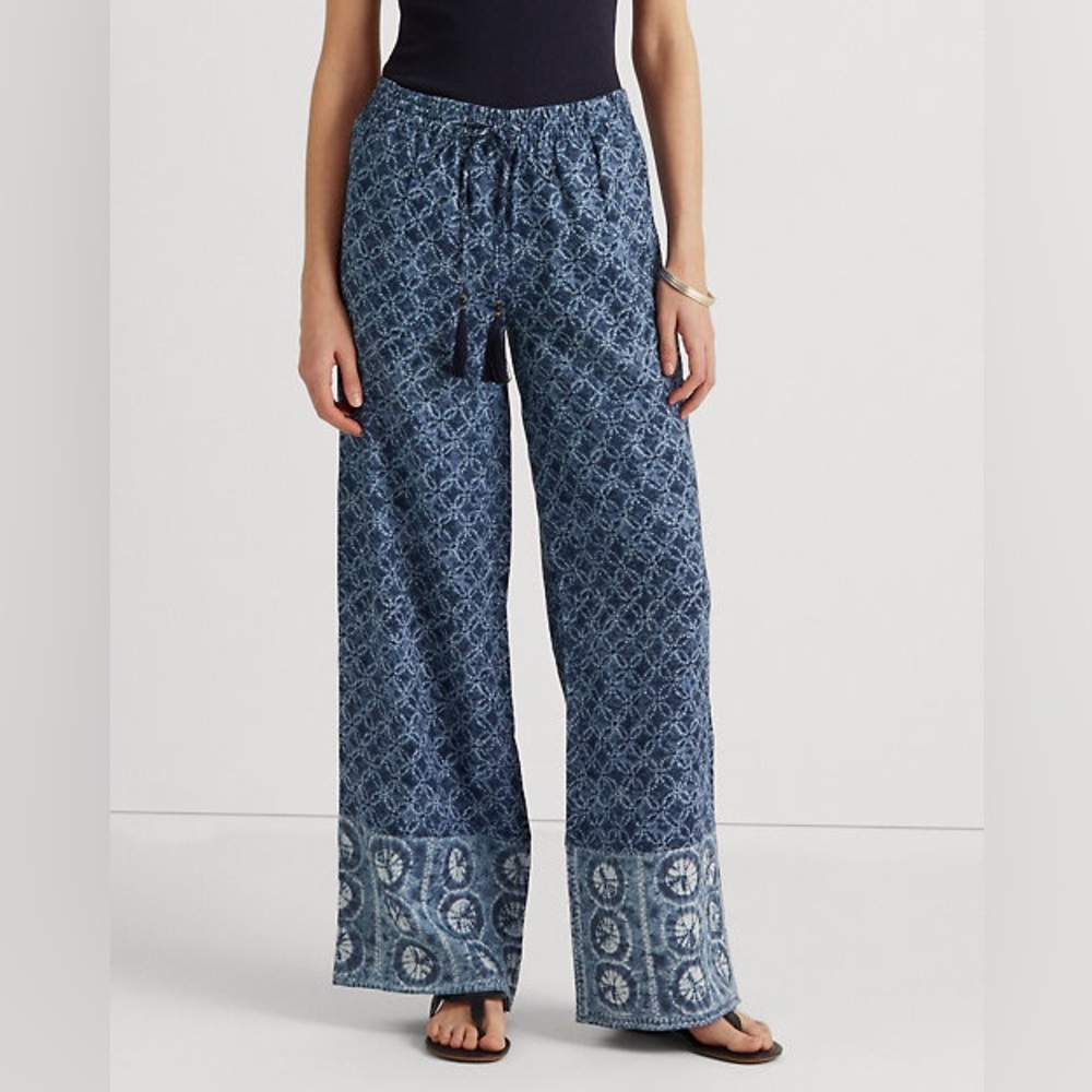 NEW Lauren Ralph Lauren Wide Legged Linen Pants Sz XXL